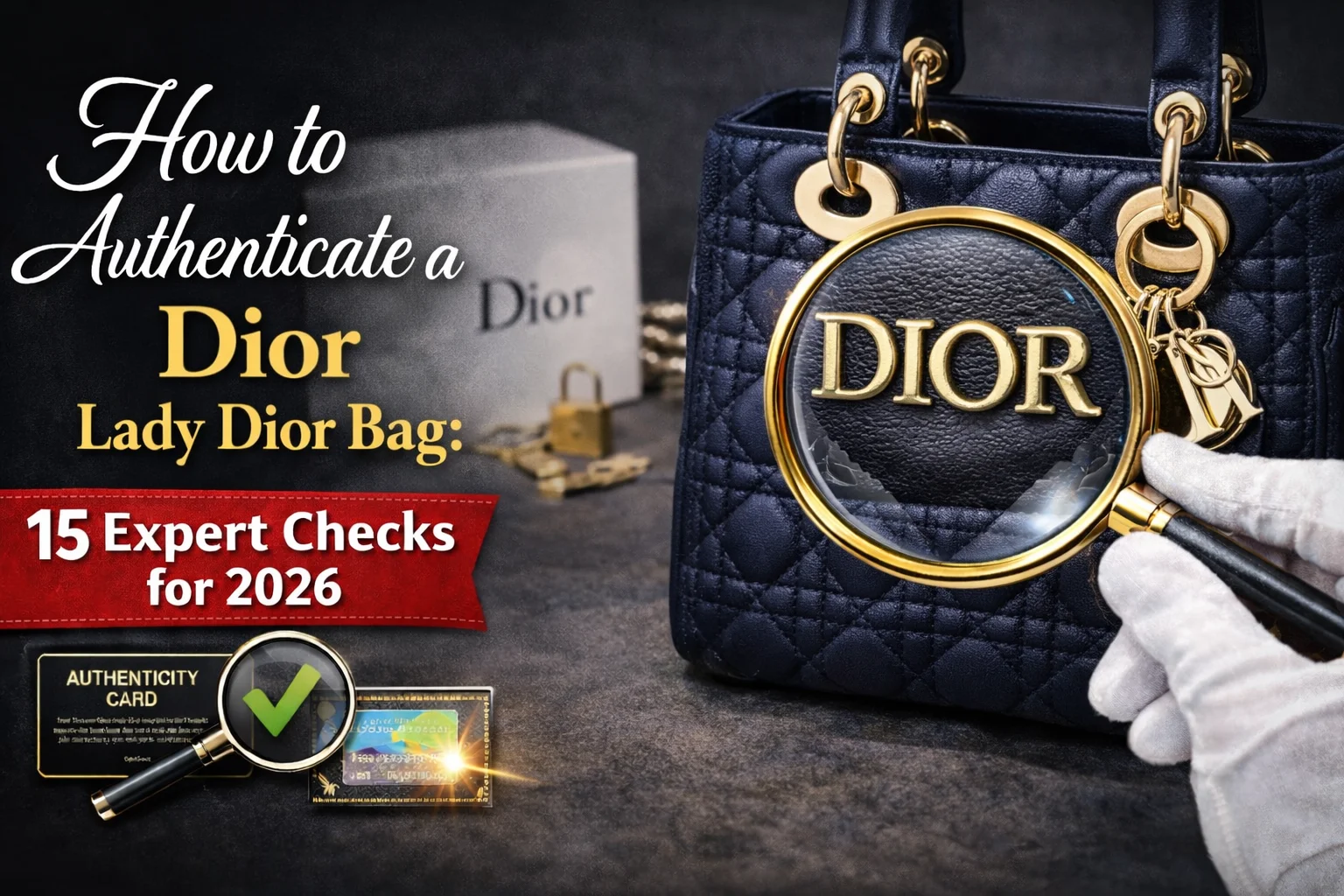 authenticate Dior Lady Dior bag