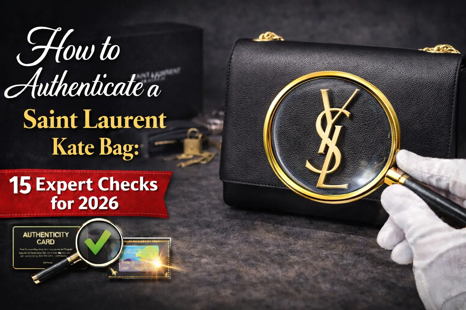 authenticate Saint Laurent Kate bag