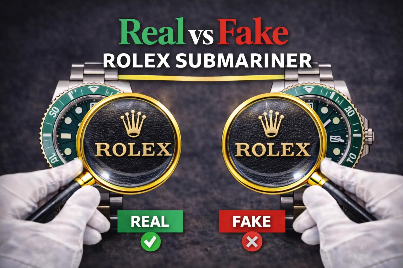 Real vs Fake Rolex Submariner